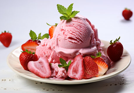 AGOLYN freeze dried strawberry ice cream