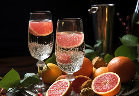 AGOLYN dried grapefruit sparkling water