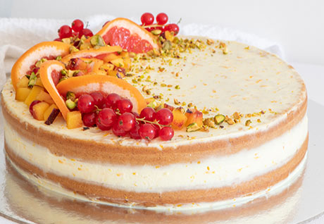 AGOLYN dried grapefruit Cake decoration