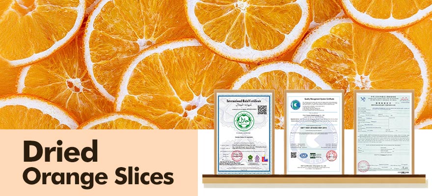 Quality inspection of dried orange slices for nutrition and appearance