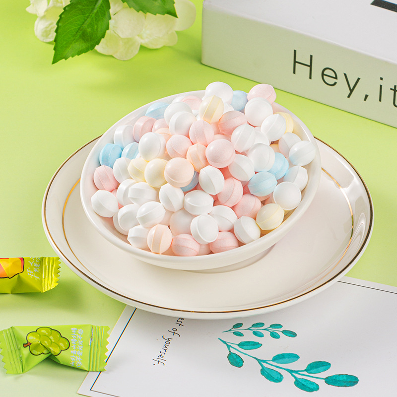 AGOLYN mint candy collection: hard boiled mints and soft mint gummies in pastel packaging